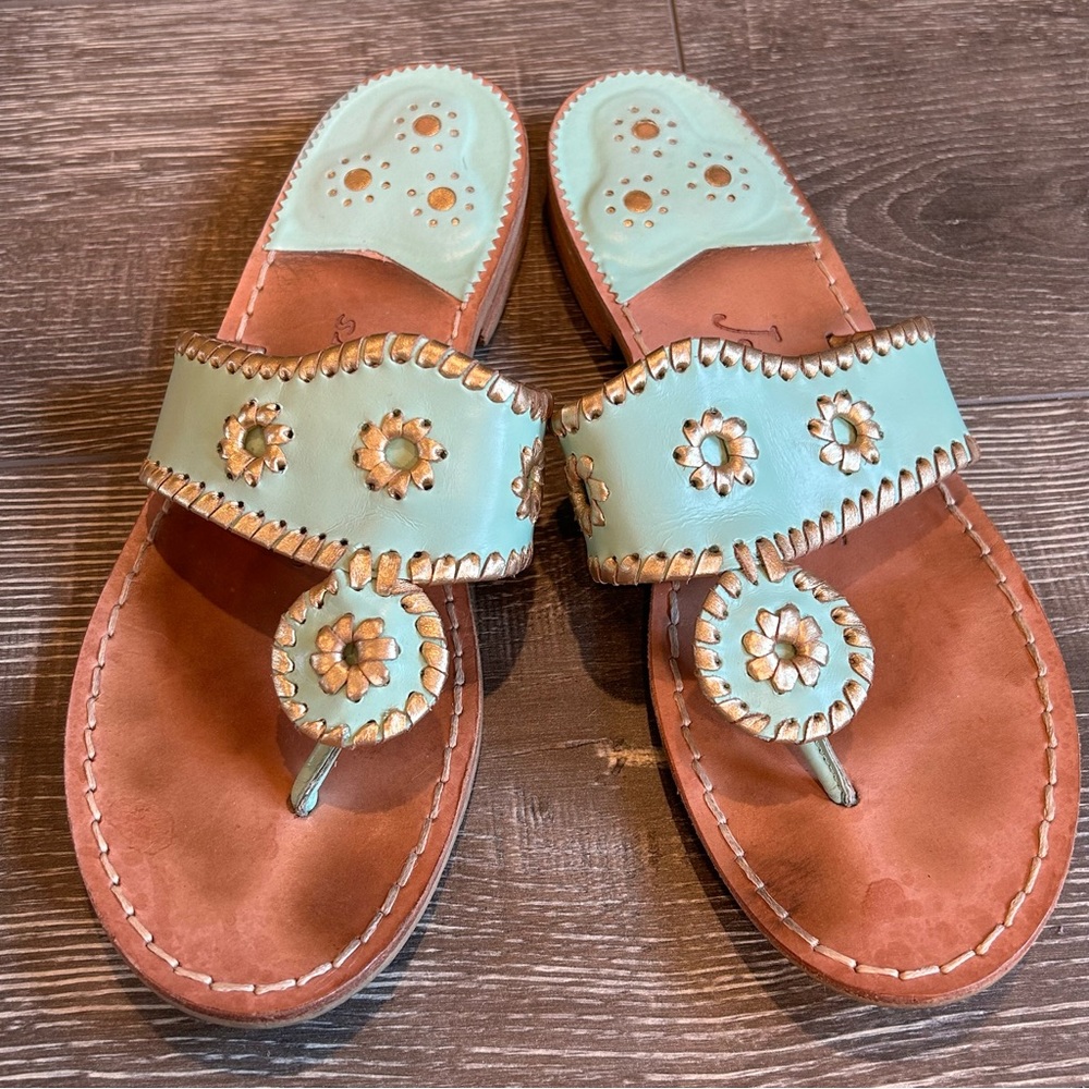 Mint Jack Rogers Sandals